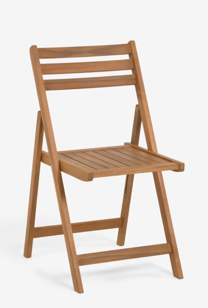 Silla plegable de madera