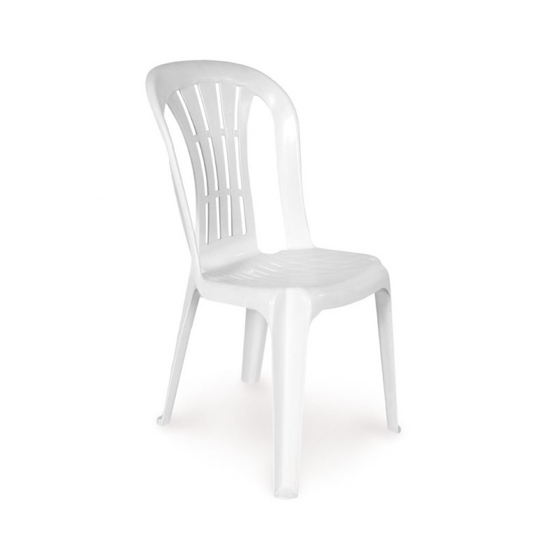 Silla blanca de resina